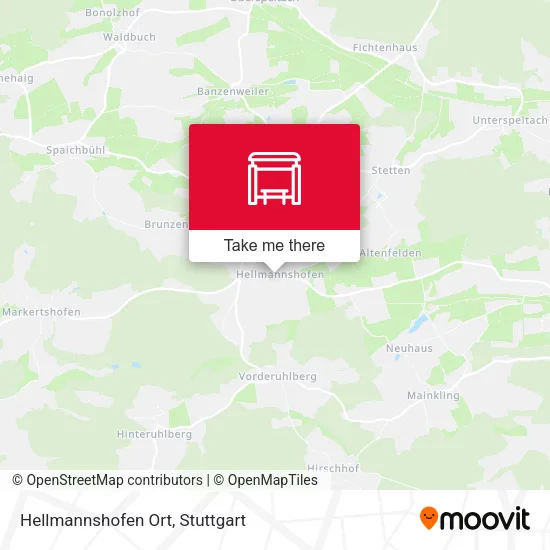 Карта Hellmannshofen Ort