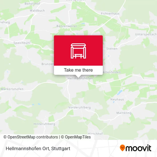 Карта Hellmannshofen Ort