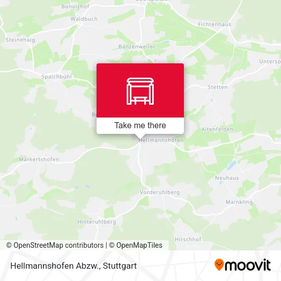 Карта Hellmannshofen Abzw.