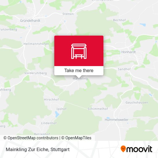 Карта Mainkling Zur Eiche