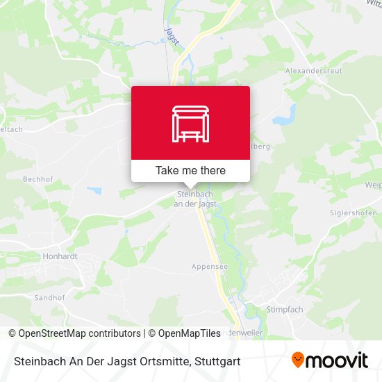 Steinbach An Der Jagst Ortsmitte map