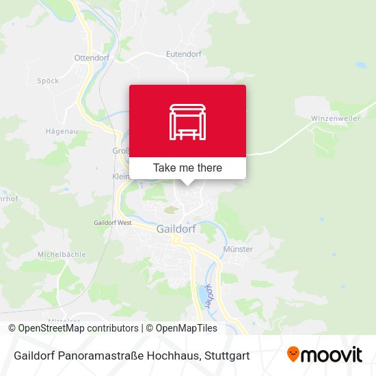 Gaildorf Panoramastraße Hochhaus map