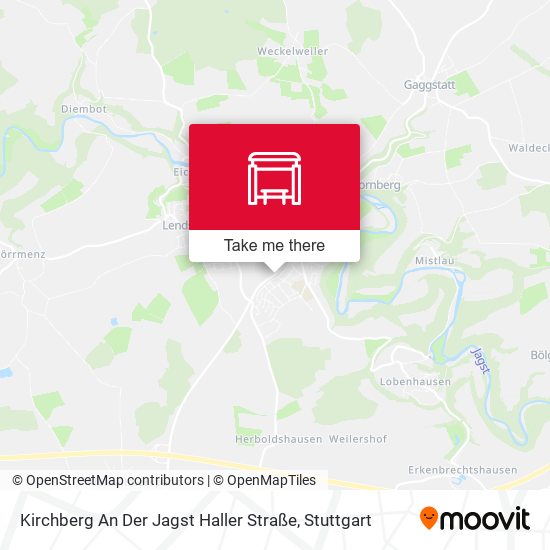 Kirchberg An Der Jagst Haller Straße map