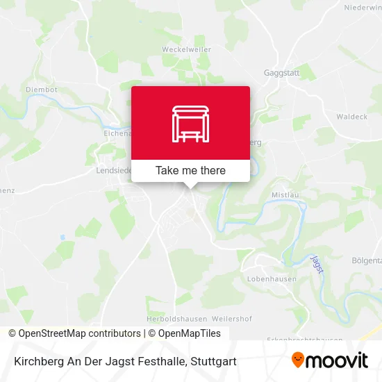 Карта Kirchberg An Der Jagst Festhalle