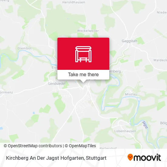 Карта Kirchberg An Der Jagst Hofgarten