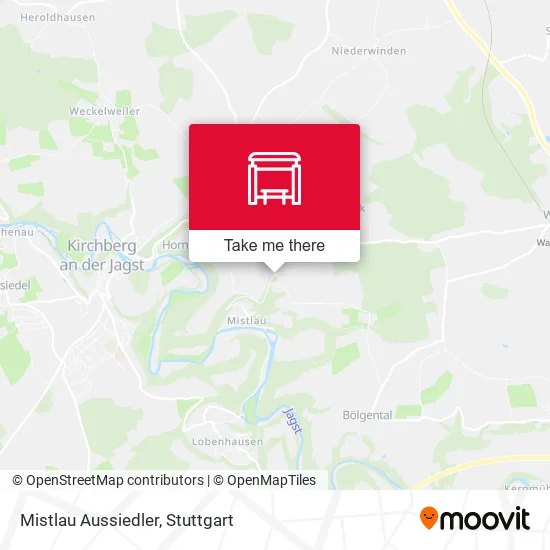 Карта Mistlau Aussiedler
