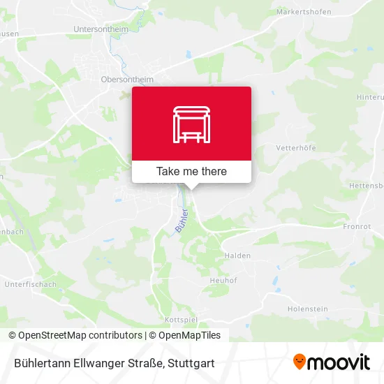 Карта Bühlertann Ellwanger Straße