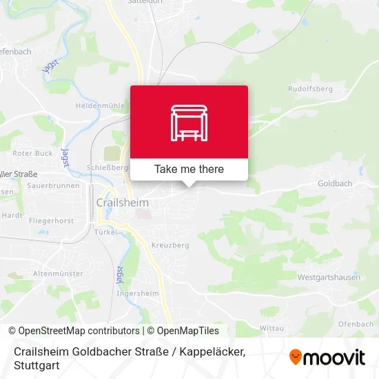 Карта Crailsheim Goldbacher Straße / Kappeläcker
