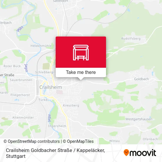 Карта Crailsheim Goldbacher Straße / Kappeläcker