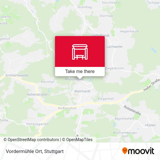 Карта Vordermühle Ort