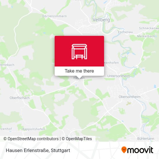 Hausen Erlenstraße map