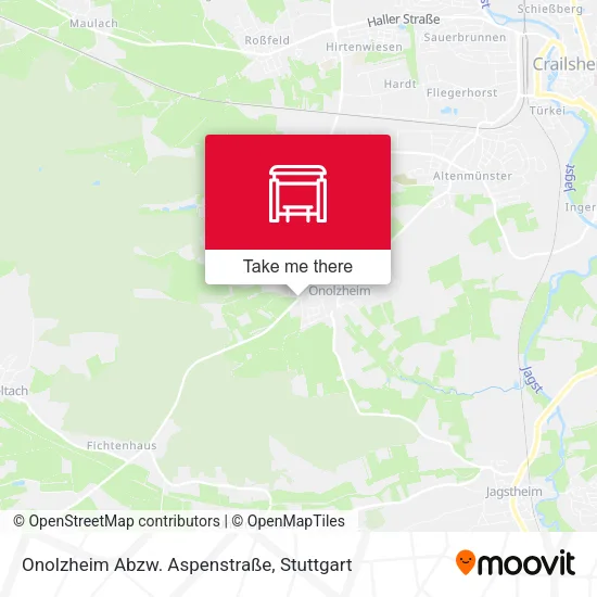 Карта Onolzheim Abzw. Aspenstraße