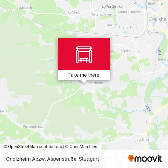 Карта Onolzheim Abzw. Aspenstraße