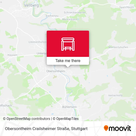 Карта Obersontheim Crailsheimer Straße