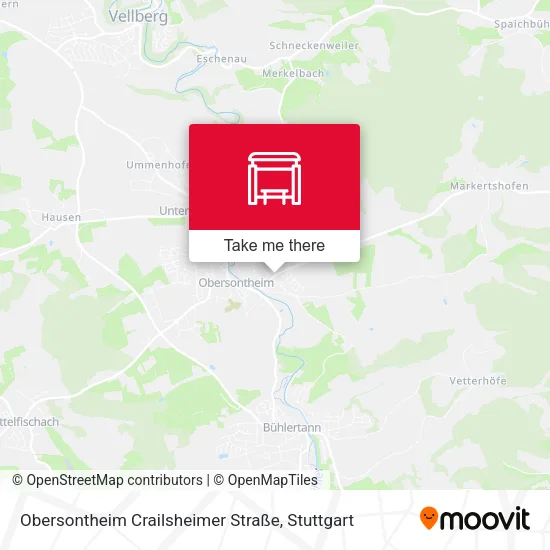 Карта Obersontheim Crailsheimer Straße