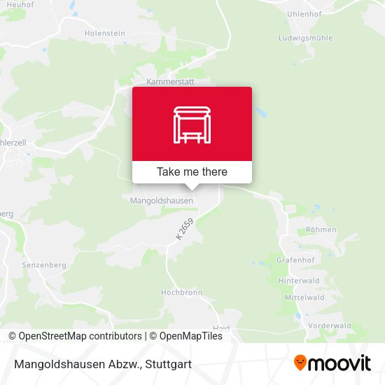 Карта Mangoldshausen Abzw.