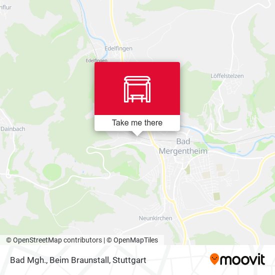 Карта Bad Mgh., Beim Braunstall