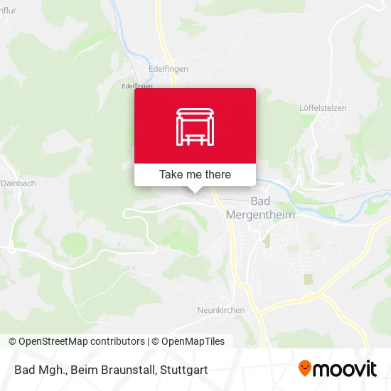 Карта Bad Mgh., Beim Braunstall