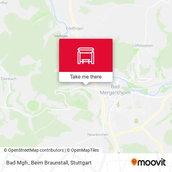 Карта Bad Mgh., Beim Braunstall