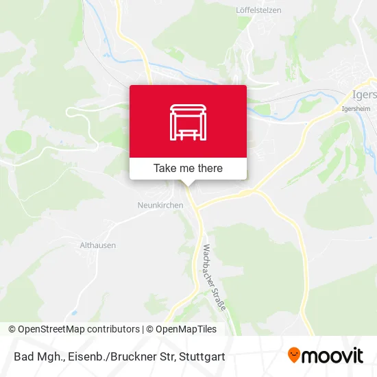 Карта Bad Mgh., Eisenb./Bruckner Str