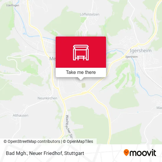 Карта Bad Mgh., Neuer Friedhof