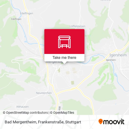 Карта Bad Mergentheim, Frankenstraße