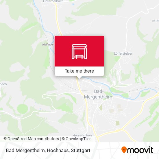 Bad Mergentheim, Hochhaus map
