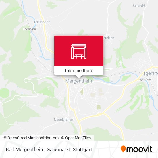 Карта Bad Mergentheim, Gänsmarkt