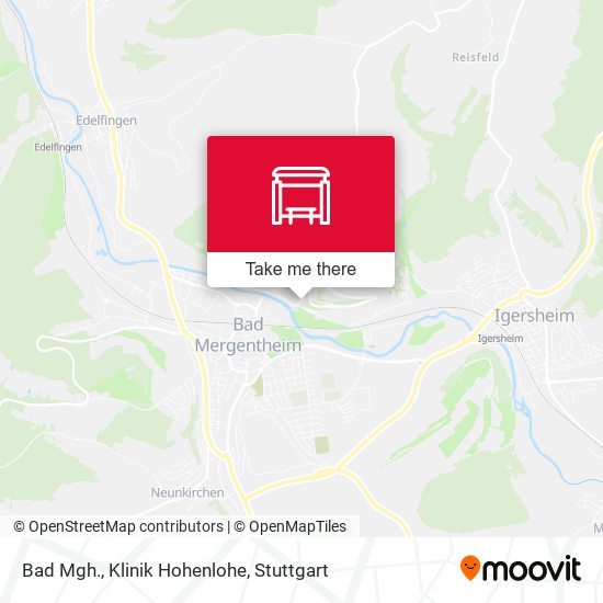 Карта Bad Mgh., Klinik Hohenlohe