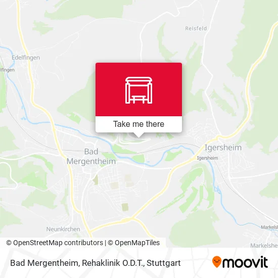 Карта Bad Mergentheim, Rehaklinik O.D.T.