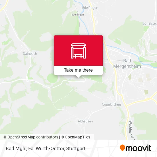 Карта Bad Mgh., Fa. Würth/Osttor