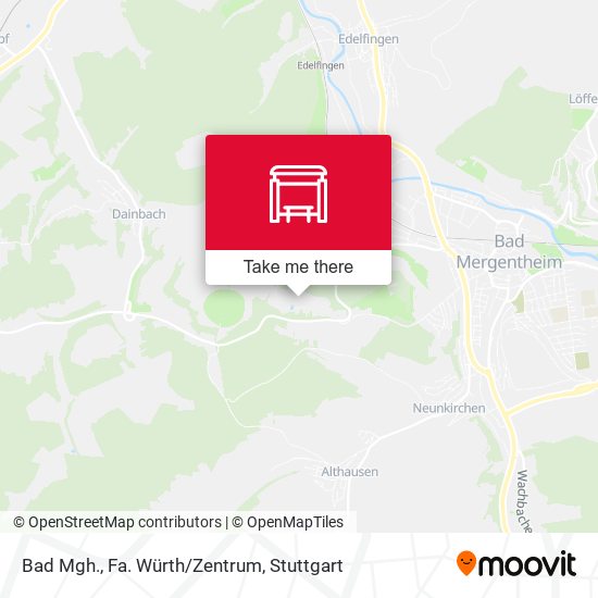 Карта Bad Mgh., Fa. Würth/Zentrum