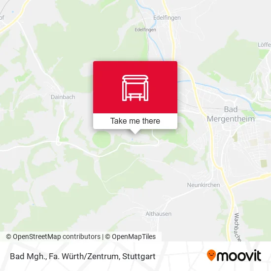 Карта Bad Mgh., Fa. Würth/Zentrum