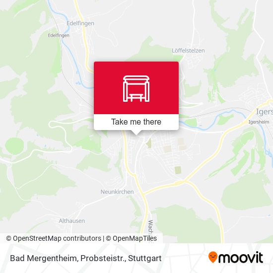 Bad Mergentheim, Probsteistr. map