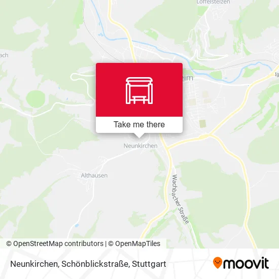 Карта Neunkirchen, Schönblickstraße