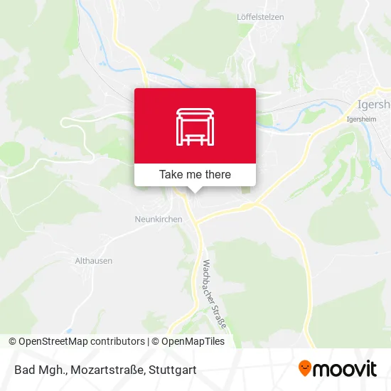 Карта Bad Mgh., Mozartstraße