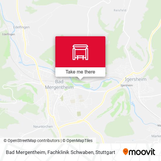 Bad Mergentheim, Fachklinik Schwaben map
