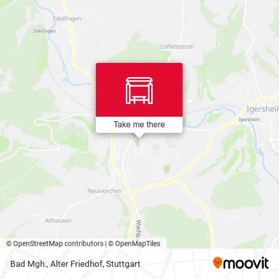 Карта Bad Mgh., Alter Friedhof