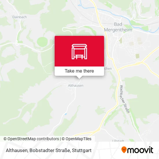 Карта Althausen, Bobstadter Straße