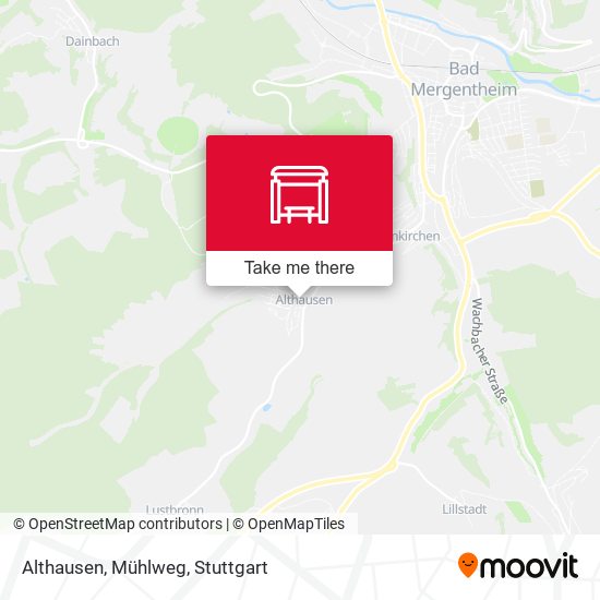 Althausen, Mühlweg map