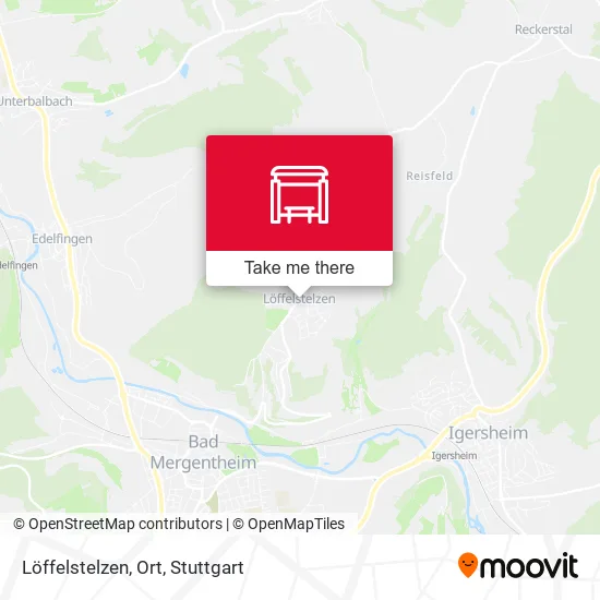 Карта Löffelstelzen, Ort