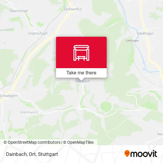 Карта Dainbach, Ort