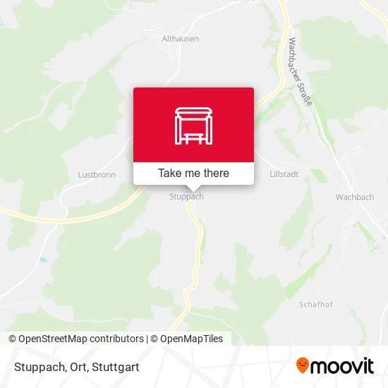 Карта Stuppach, Ort