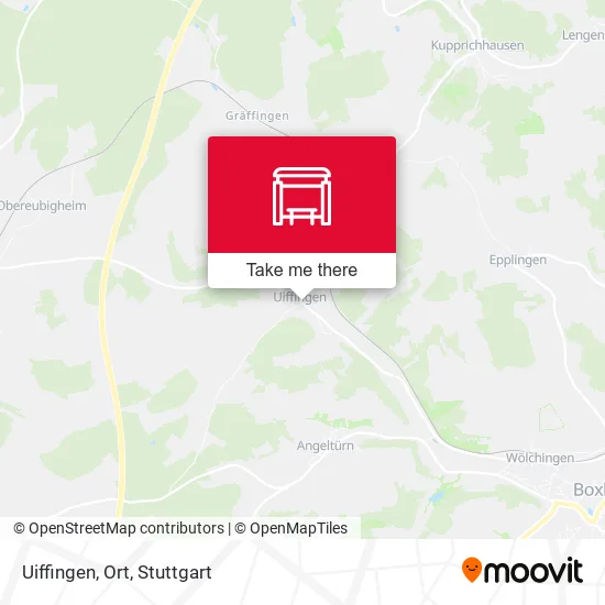 Карта Uiffingen, Ort