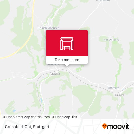 Карта Grünsfeld, Ost