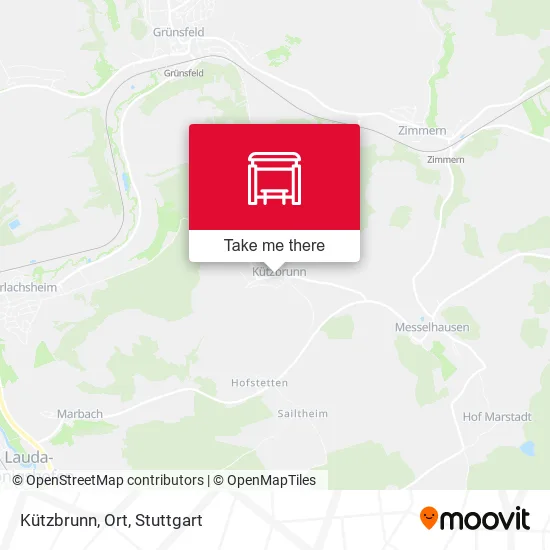 Карта Kützbrunn, Ort