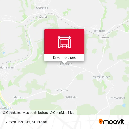 Карта Kützbrunn, Ort
