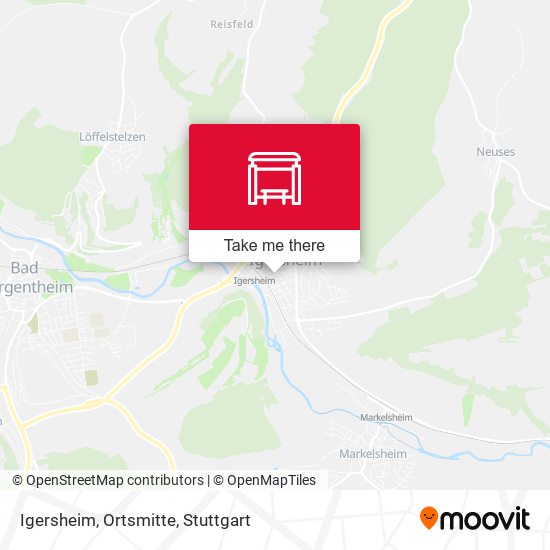 Карта Igersheim, Ortsmitte