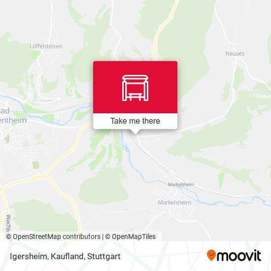 Карта Igersheim, Kaufland