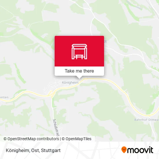 Карта Königheim, Ost